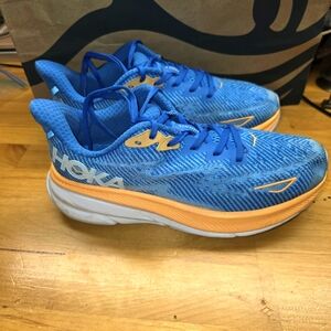 Hoka Clifton 9 Blue Orange Mens Size 7